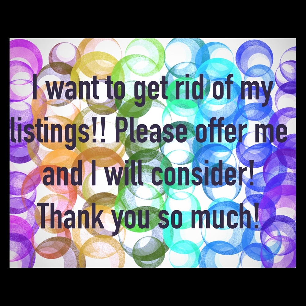 I want to get all this stuff out of my closet!